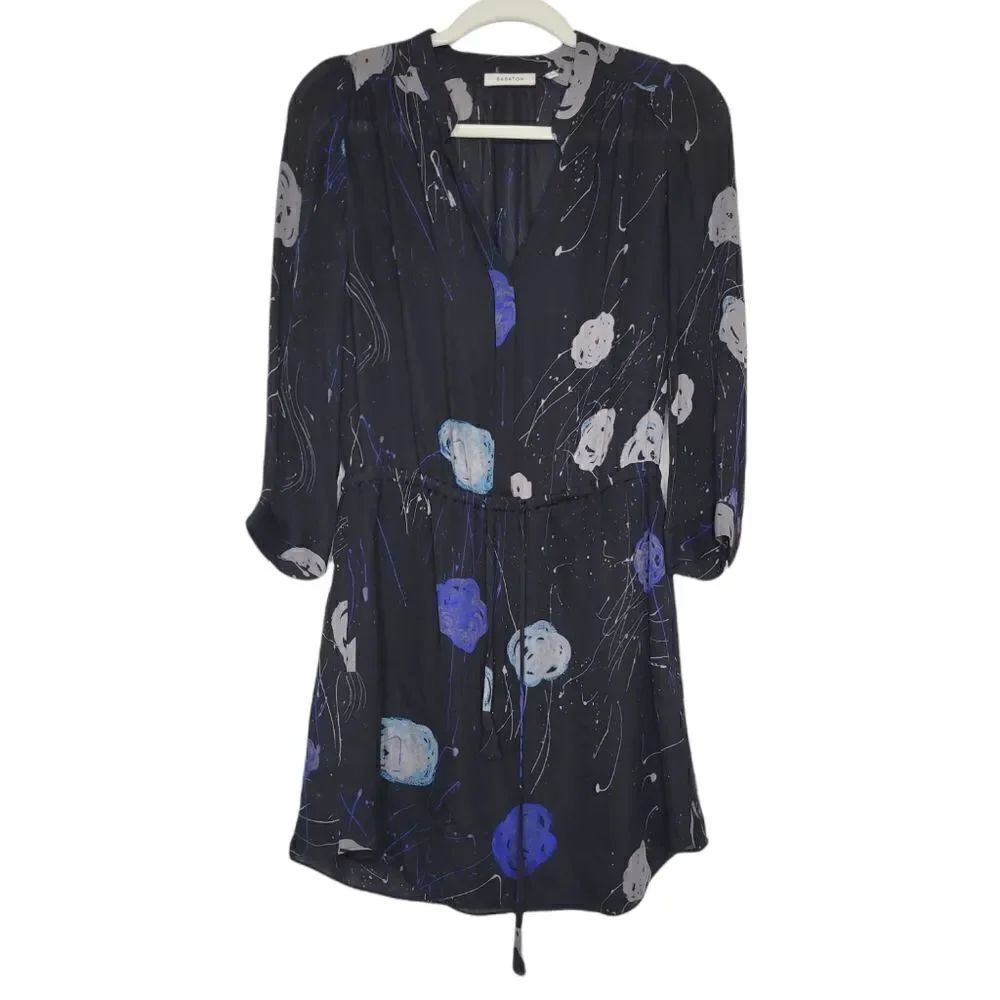 Aritzia Babaton Bennett Floral Silk Dress S